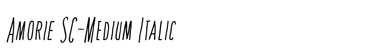 Amorie SC-Medium Italic